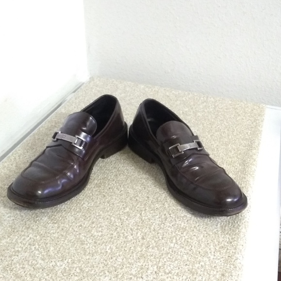 Gucci Brown Leather Slip On Loafers - Picture 3 of 6